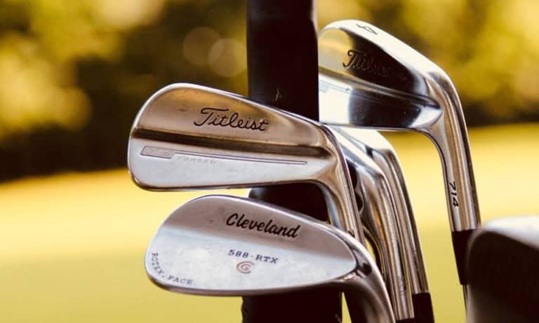 A bag of golf clubs