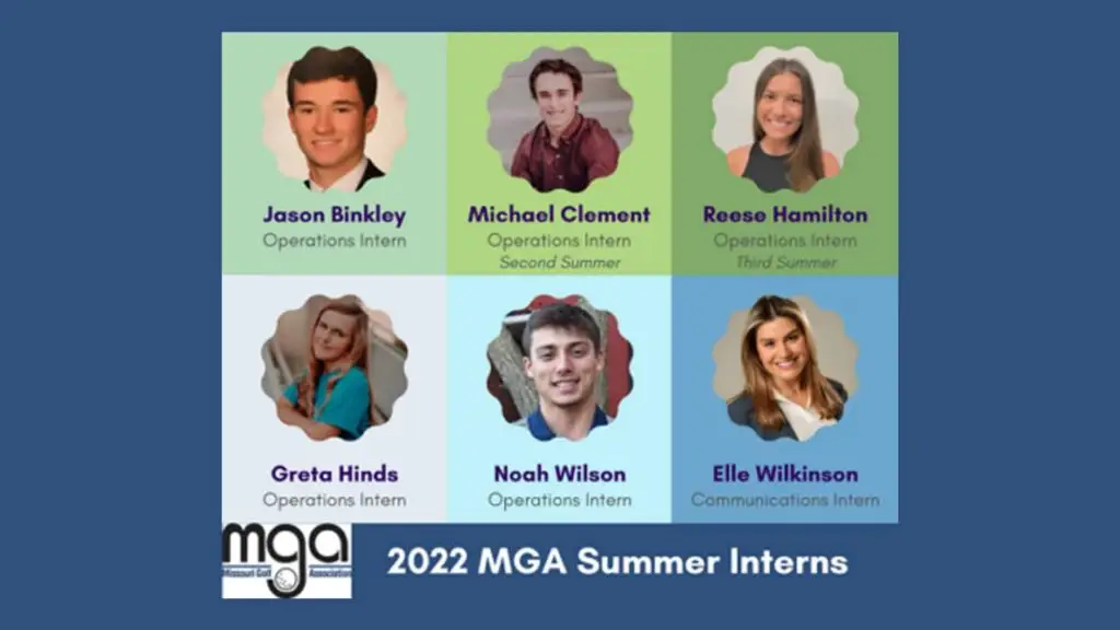 3x3 grid of headshots of the 2022 interns