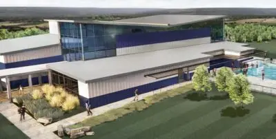 mockup of new state tech building